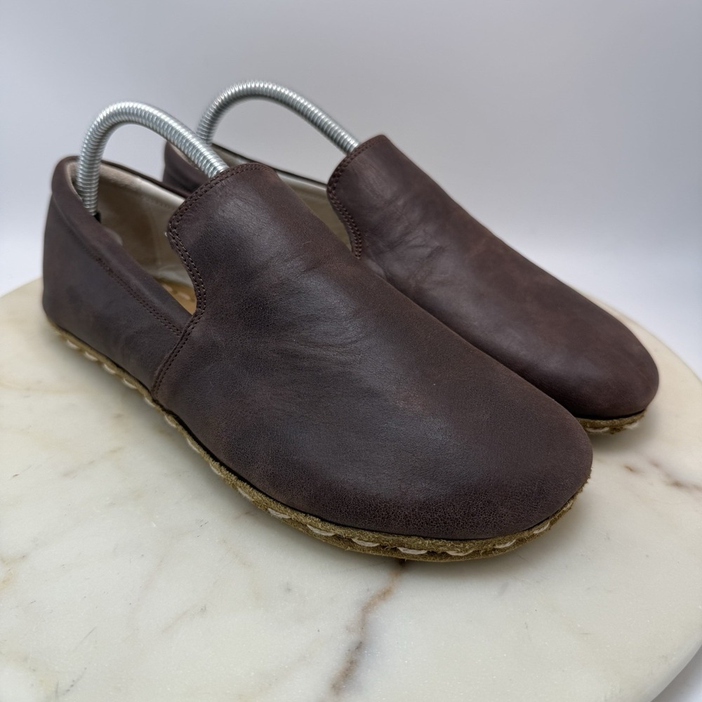 Earthing Harmony 40 Womens Size 9 Shoes Brown Leather Slip On Grounding Barefoot